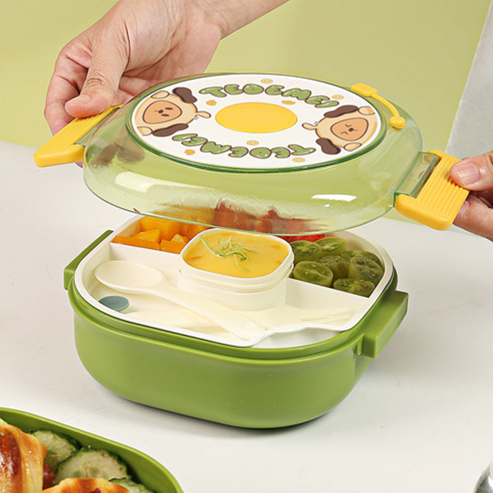 Fun-Themed Multi-Compartment Snack Container