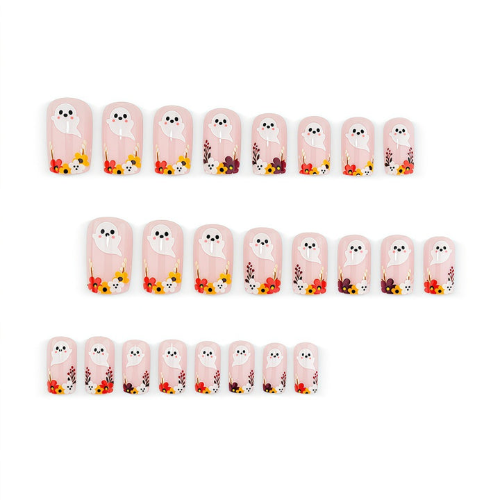 Artificial nails with playful spirit design Kalsten