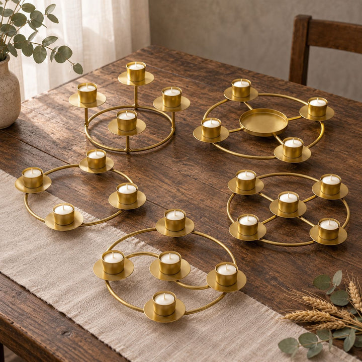 Geometric Multi-Candle Holder