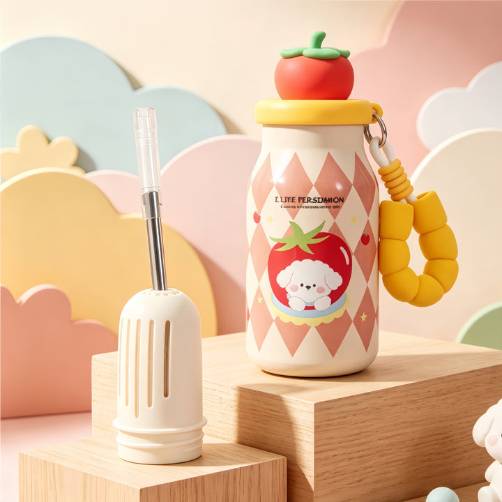 Women’s insulated bottle with practical carrying handle and playful bunny design Kalsten