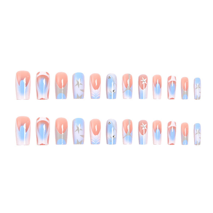 Artistic Nail Tips with Maritime Design Kalsten