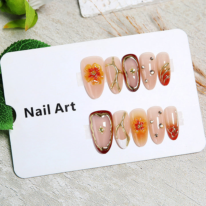 Do-it-Yourself artificial nails with floral designs Kalsten