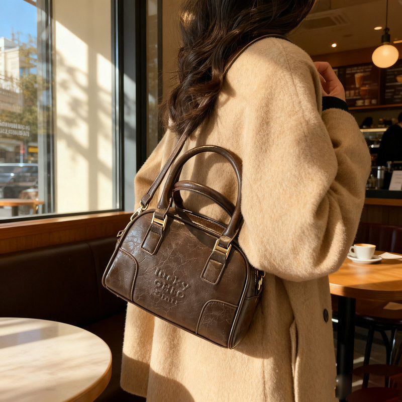 Luxurious Faux Leather Structured Handbag Kalsten