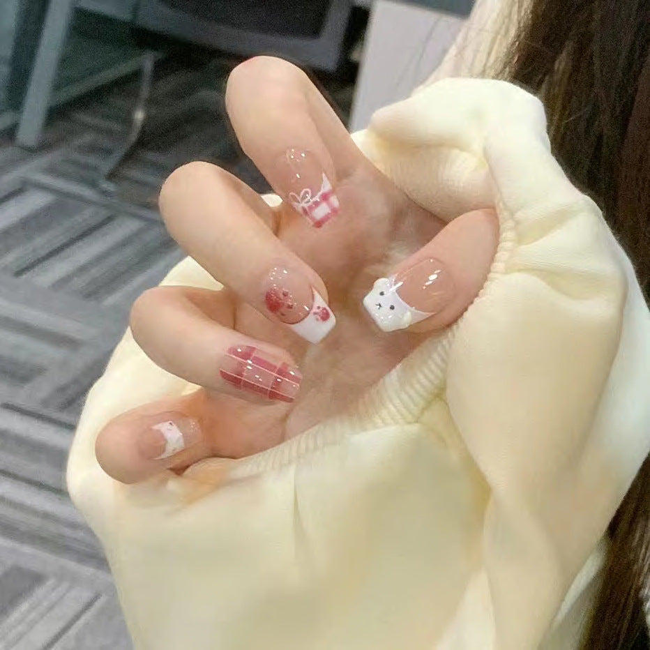 Cute Character Design Press-On Nail Art Set Kalsten
