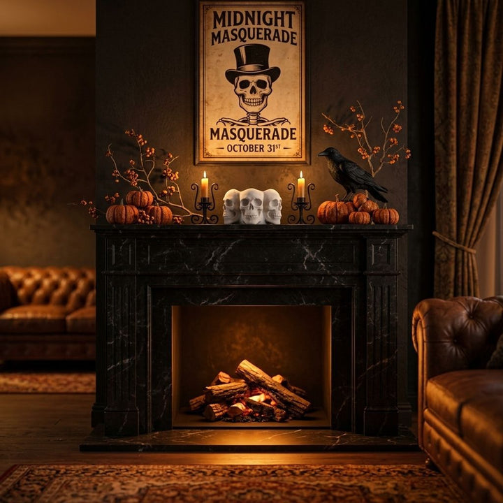 Ceramic Skull Planter Multi-Headed Flower Bowl and Candle Holder for Halloween Decoration