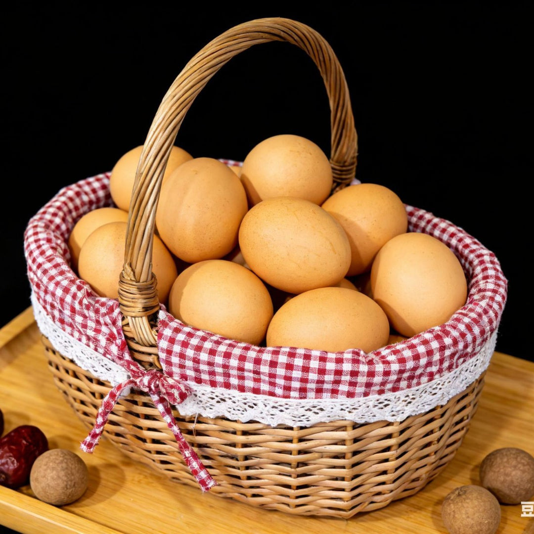 Women's braided basket with romantic gingham pattern Kalsten