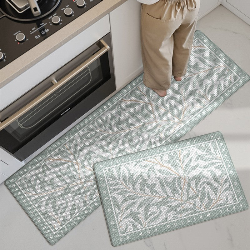 Floral Pattern Kitchen Comfort Mat