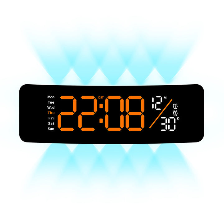 Digital display alarm clock with weekday display and temperature Kalsten