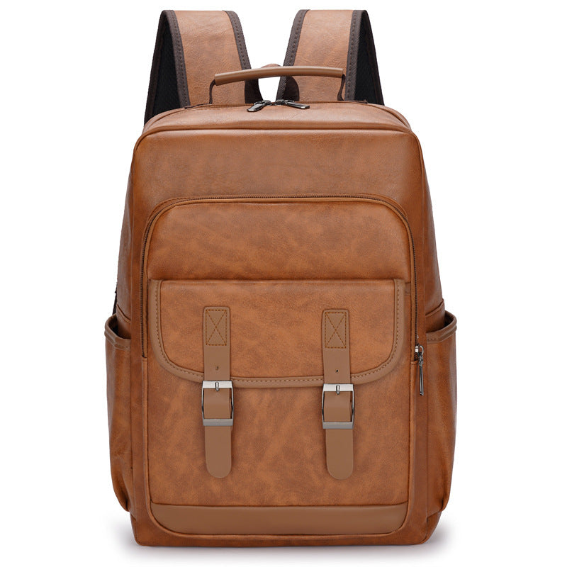 Multi-Functional Faux Leather Backpack