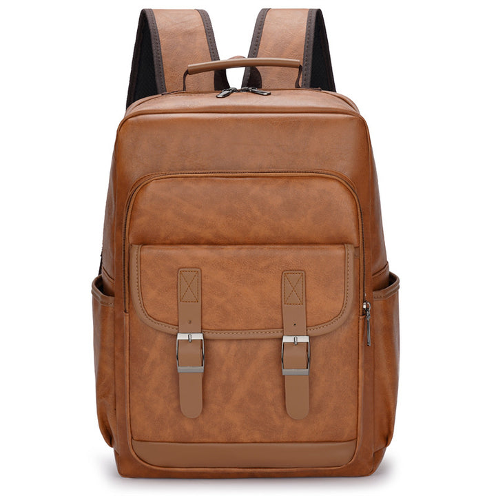 Multi-Functional Faux Leather Backpack