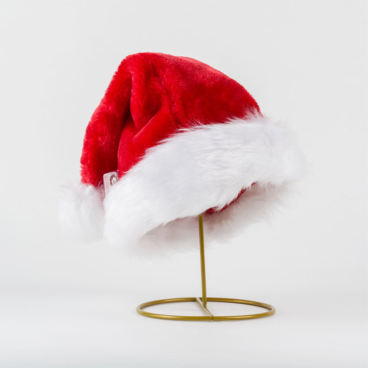Bright Christmas hat with plush trim