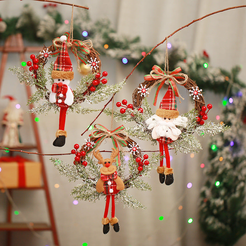 Christmas wreath decoration with snowman design Kalsten