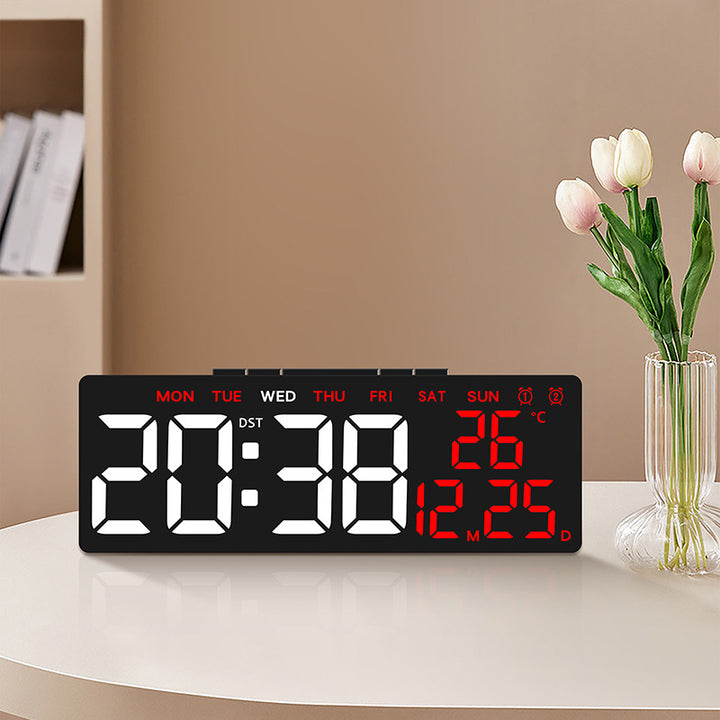 Digital alarm clock with large, clear LED display and temperature display Kalsten