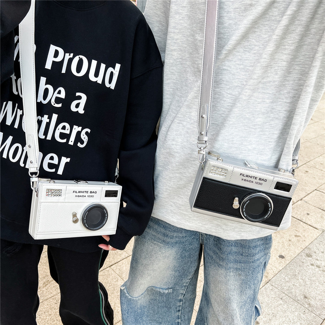 Vintage Camera Style Crossbody Bag