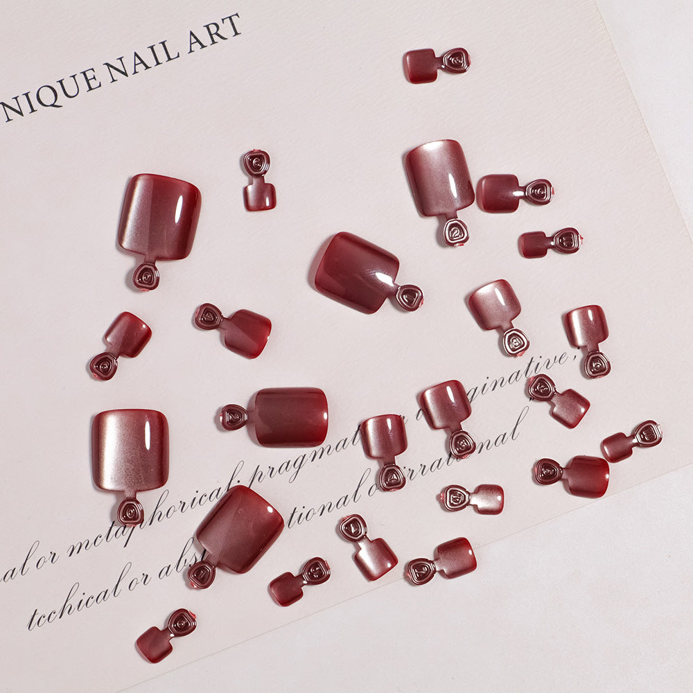 Premium Nail Art Press-On Toenail Set Kalsten