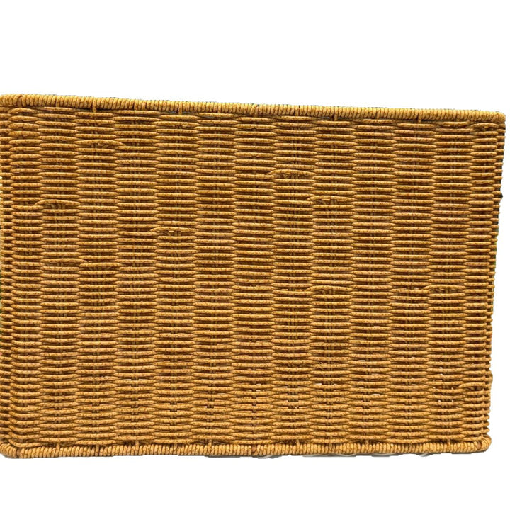 Women's Rectangular Rattan Storage Basket with Compartments Kalsten