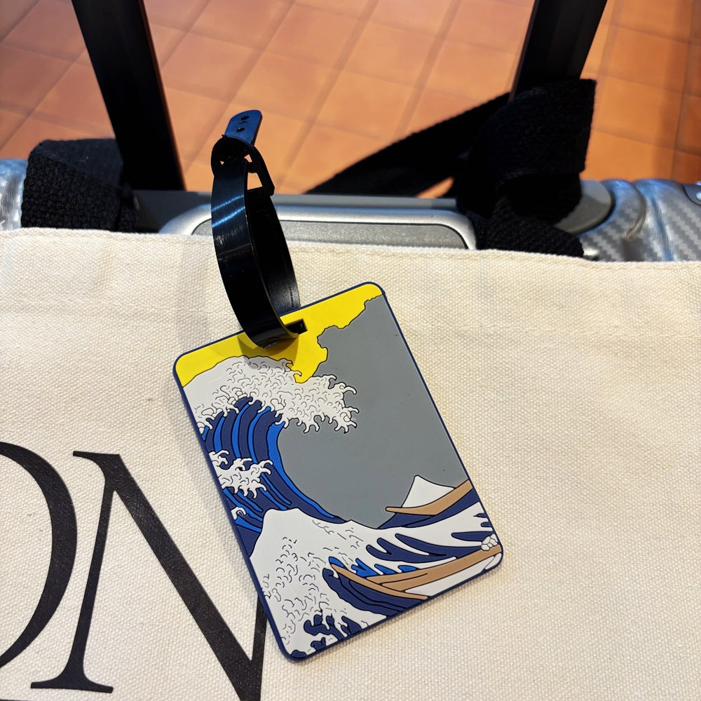 Mountain View Ski Goggles Luggage Tag Kalsten