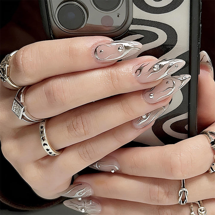 Artistic nail designs with glitter accents Kalsten