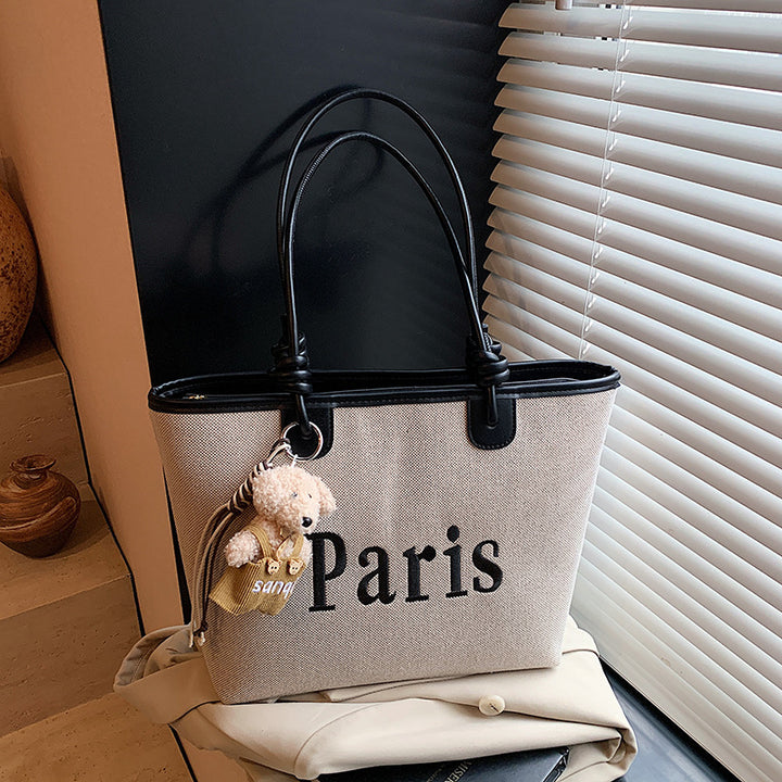 Elegant Paris Themed Tote Bag Kalsten