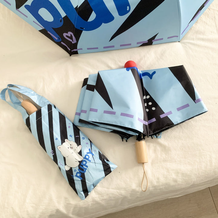 Ladies practical folding umbrella with innovative drip design Kalsten