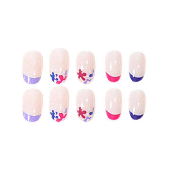 Floral Patterned Press-On Nail Set Kalsten
