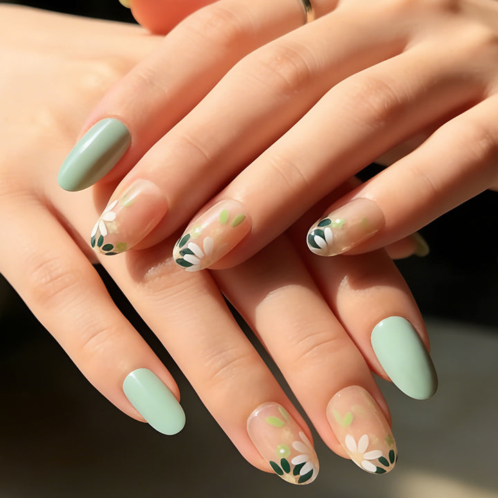 Press-On Floral Nail Art Set Kalsten