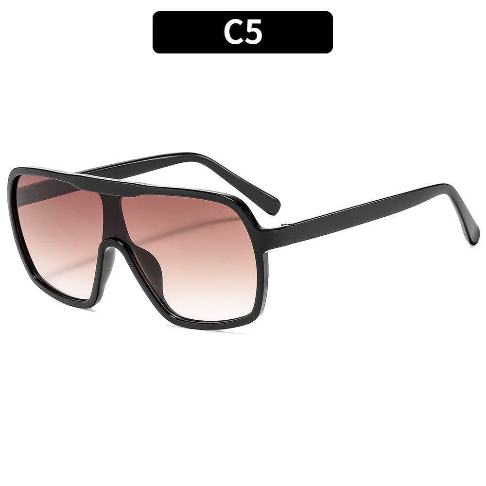 Fashion-Forward Oversized Geometric Sunglasses