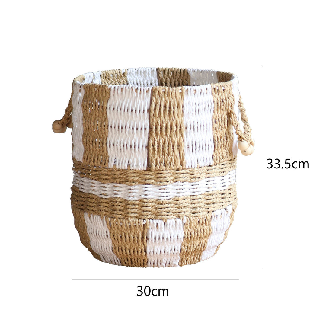 Handcrafted storage bucket made of pocket fabric Kalsten