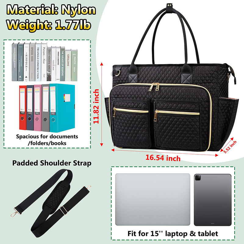 Stylish and Spacious Tote Bag with Versatile Compartments Kalsten