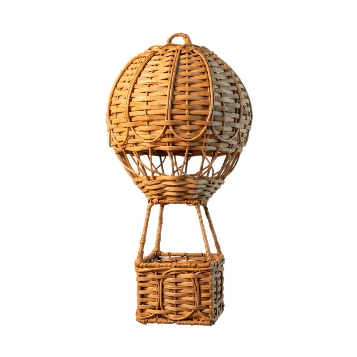 Handwoven storage basket in hot air balloon design Kalsten