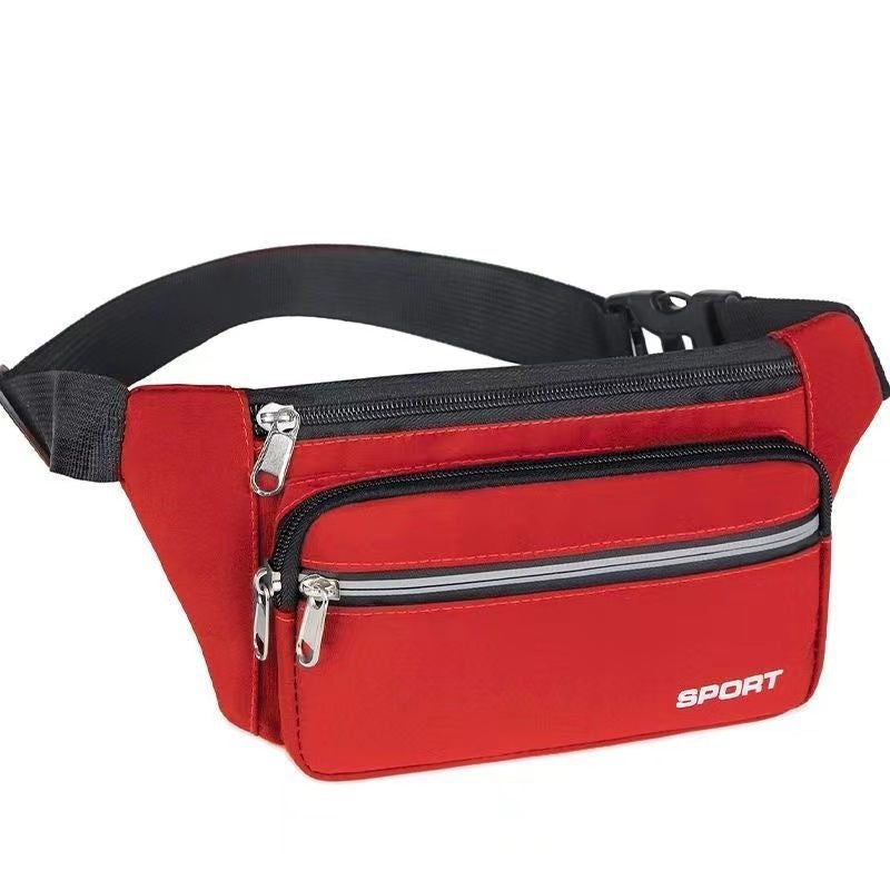 Sporty Waist Bag With Multiple Compartments Kalsten