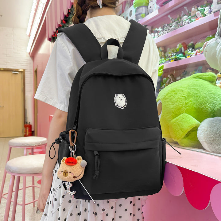 Casual Lightweight Backpack with Cute Character Charm Kalsten