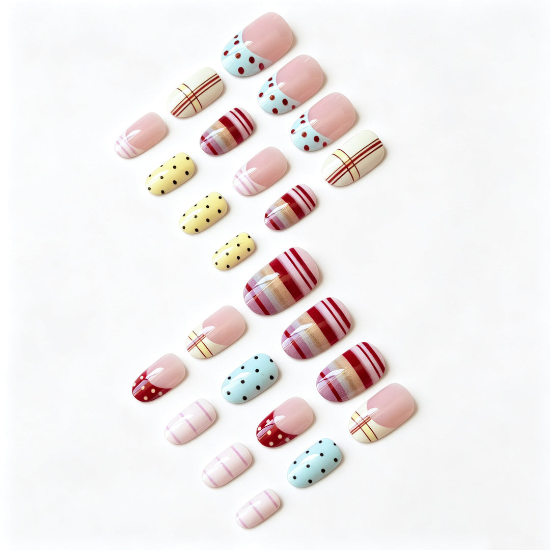 Trendy Mixed Design Nail Art