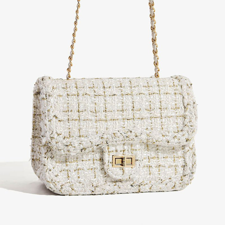 Textured Chain Strap Shoulder Bag Kalsten