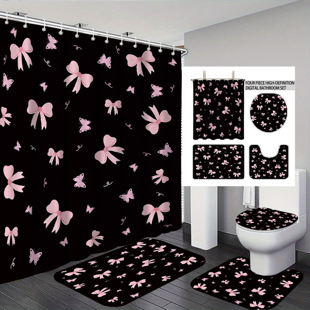 Bunny-Themed Digital Bathroom Decor Set Kalsten