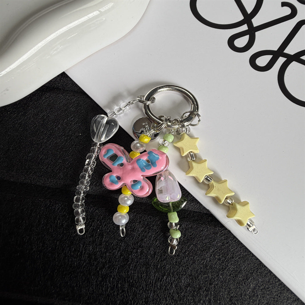 Decorative Flower Charm Keychain Kalsten