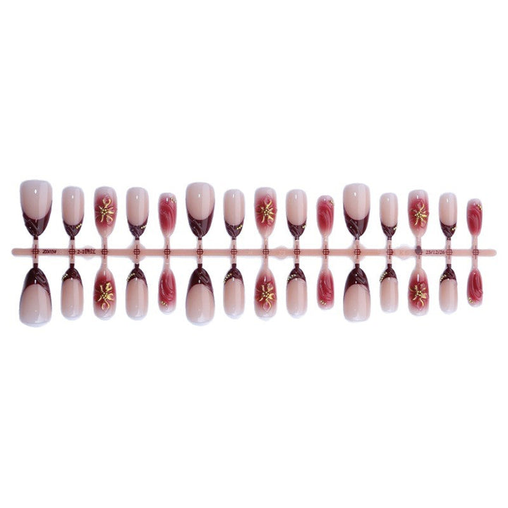 Elegant Floral Art Press-On Nails Kalsten