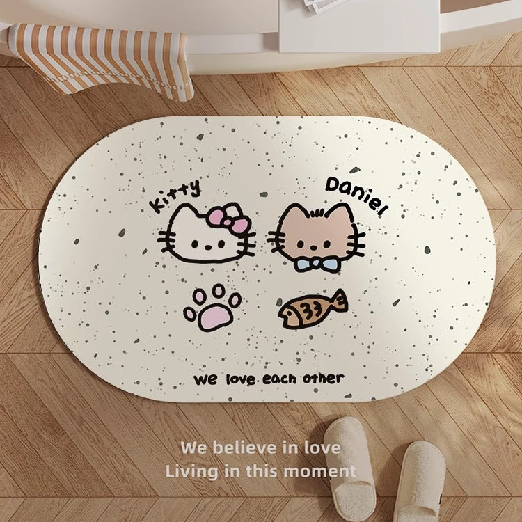 Whimsical Animal-Themed Bath Mat