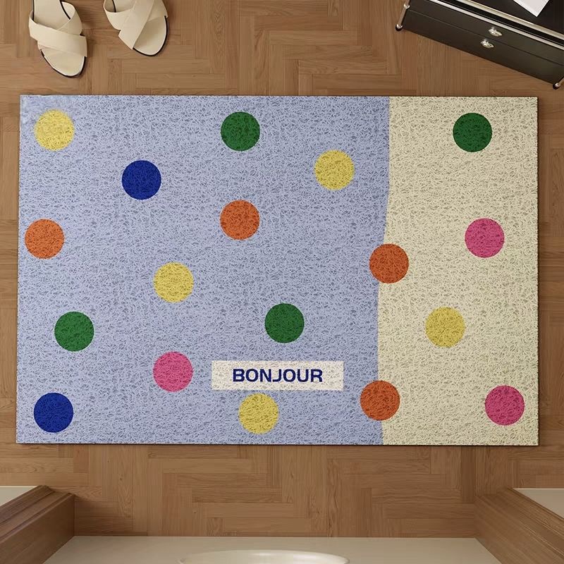 Colorful Polka Dot Doormat Kalsten
