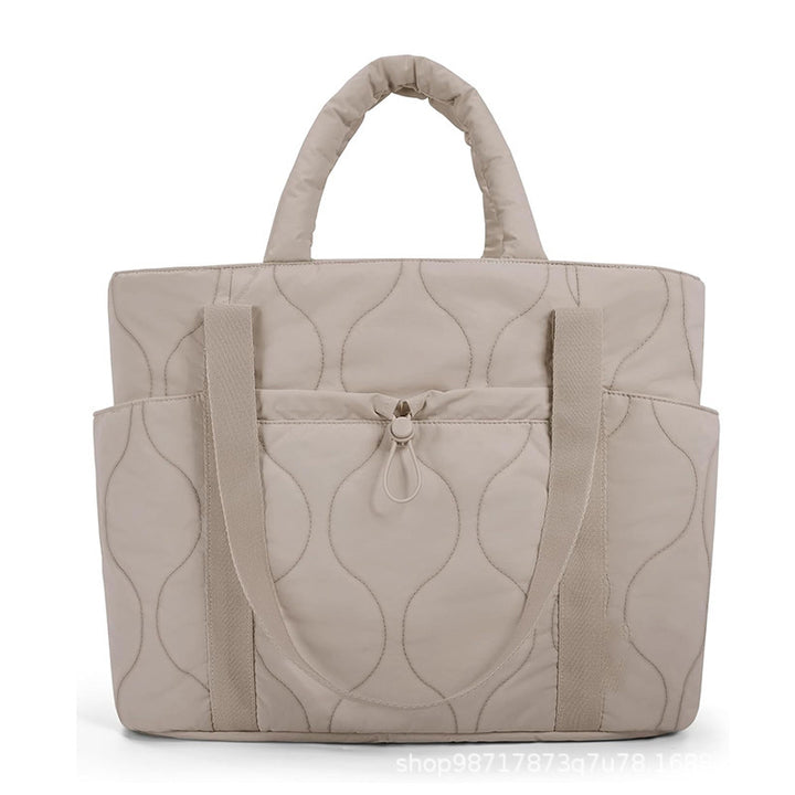 Padded tote bag with practical outer pockets Kalsten