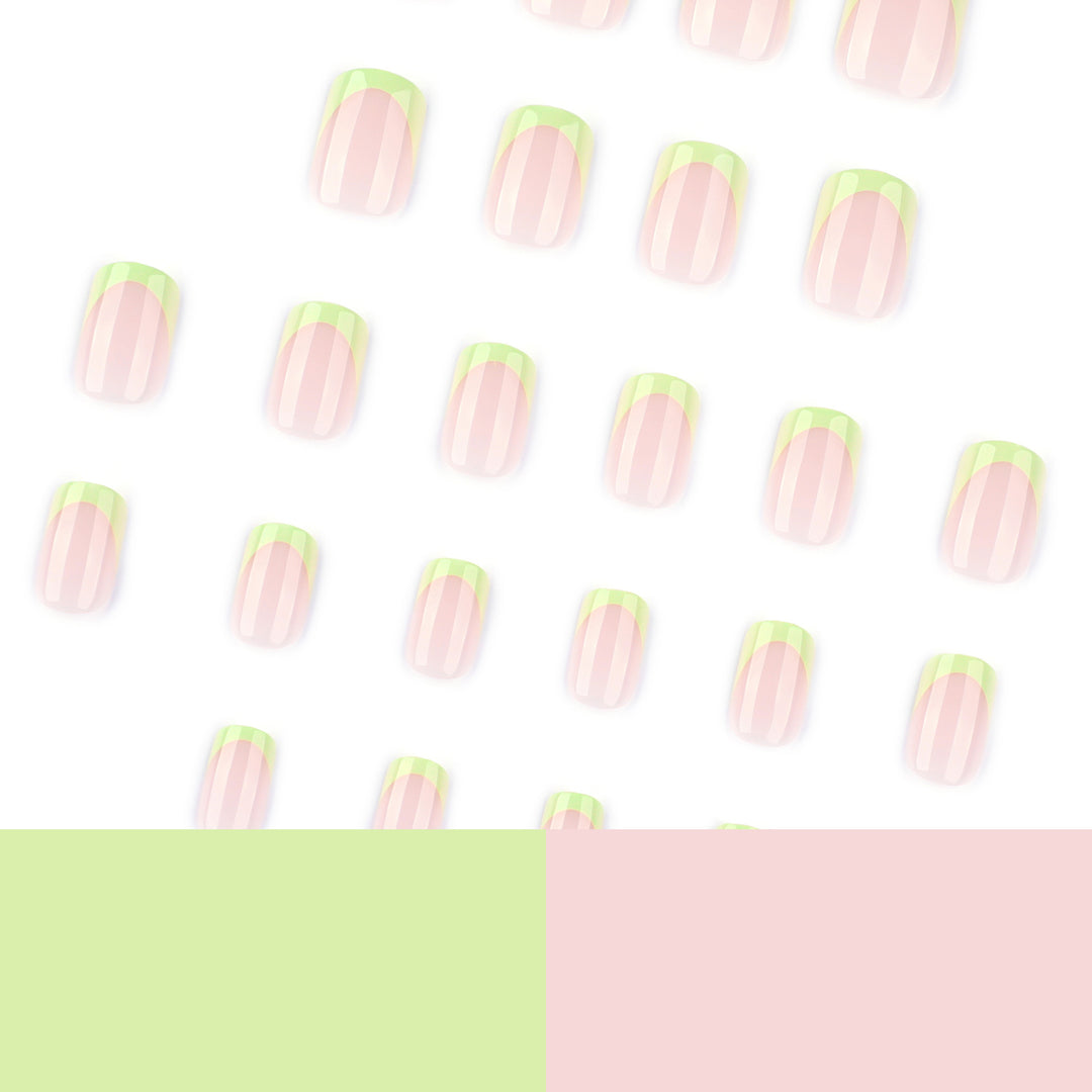 Elegant nail art with gradient and glitter accents Kalsten