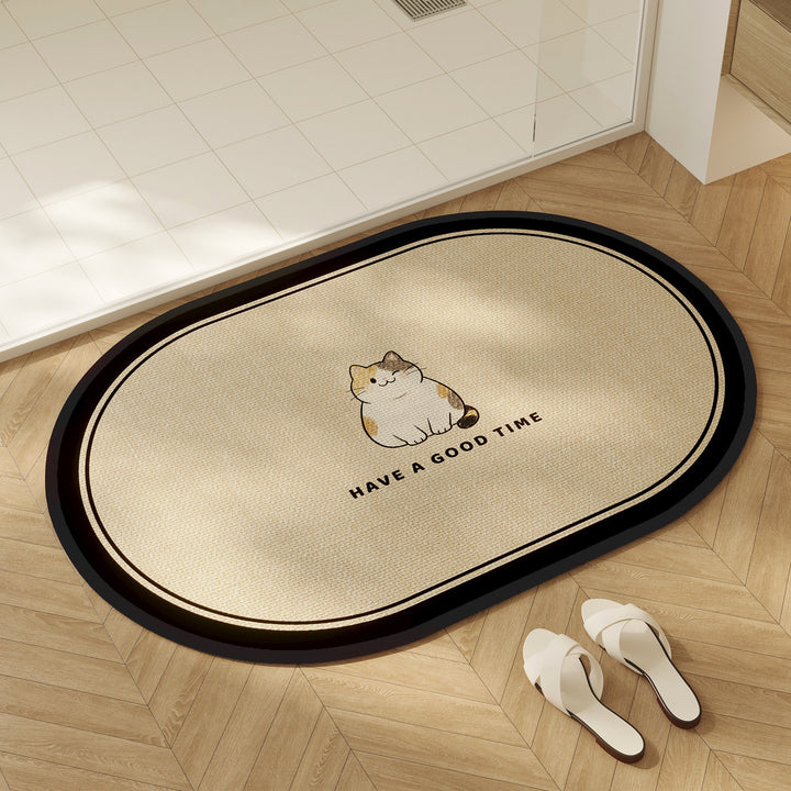 Playful Dog-Themed Area Mat for Home Decor