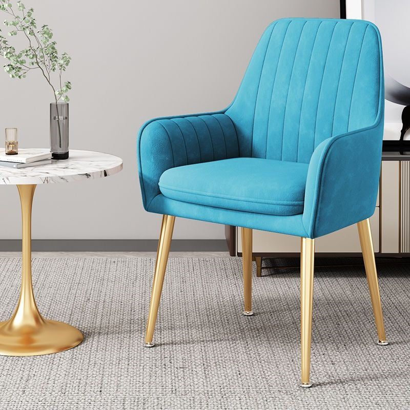 Modern Accent Chair with Gold Legs Kalsten