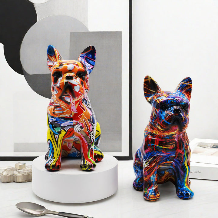 Artistically designed bulldog figure Kalsten