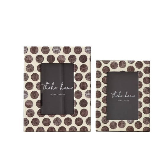 Decorative Polka Dot Photo Frame Set