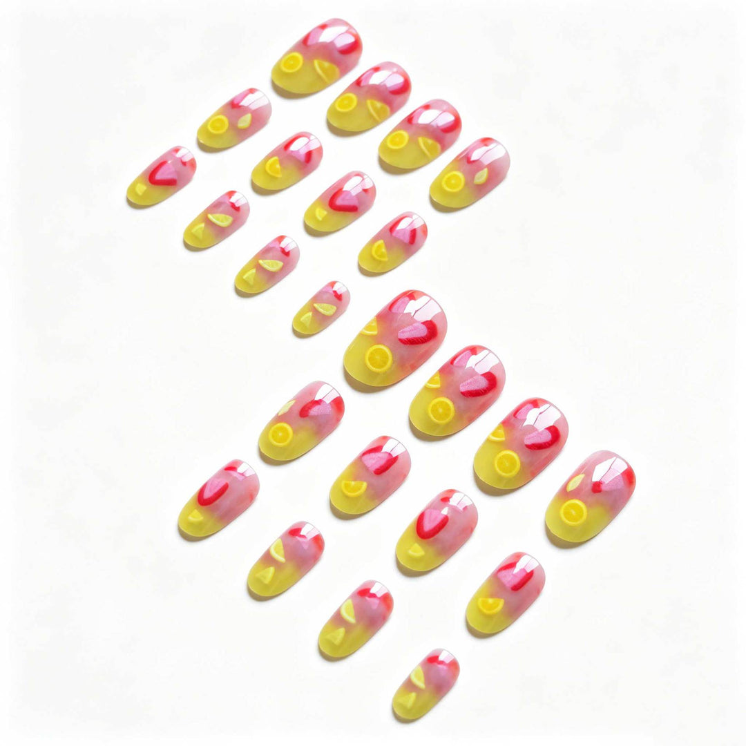 Tropical Fruit Nail Art