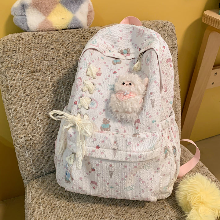Cute Character Design Embellished Backpack Kalsten