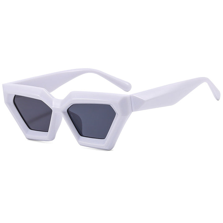 Chic Hexagonal Frame Sunglasses  1787664534