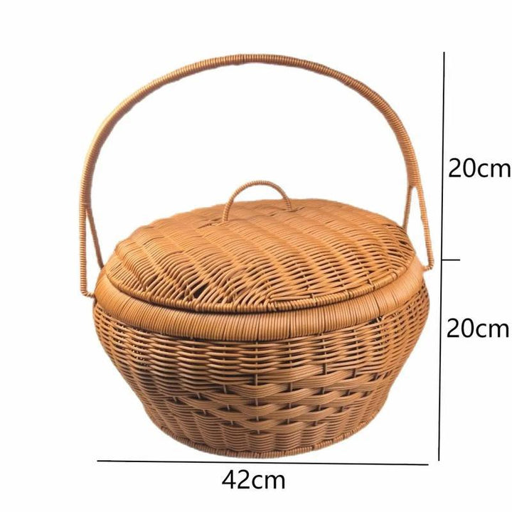 Multi-Layer Woven Picnic Storage Basket Kalsten