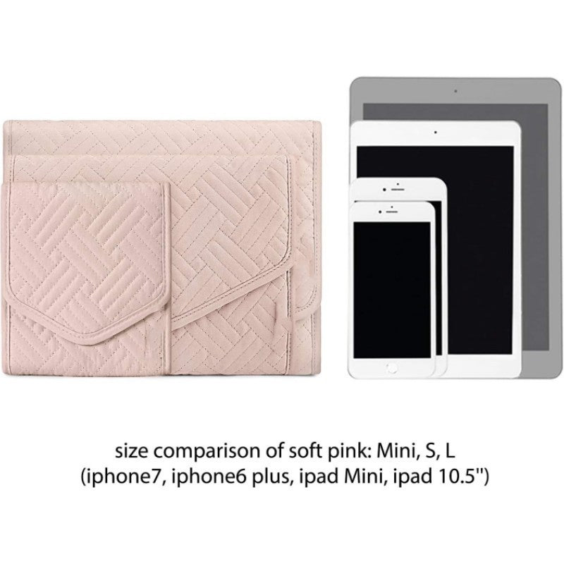 Cosmetic Organizer Bag with Foldable Design and Multiple Compartments Kalsten